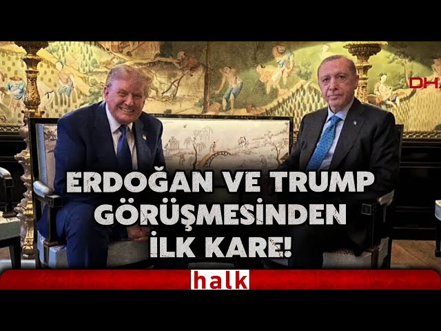 Cumhurbaşkanı Erdoğan ve ABD Başkanı Trump görüşmesinden ilk kare!