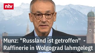 Munz: Raffinerie lahmgelegt - Russland ist getroffen - Ukrainischer Angriff in Wolgograd | ntv
