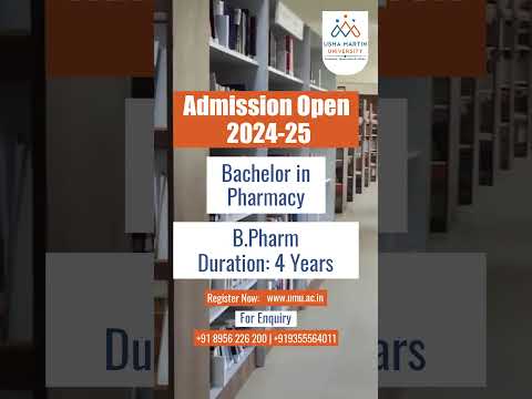    Admission to the B.Pharm program at Usha Martin University for the year 2024 is now open. 