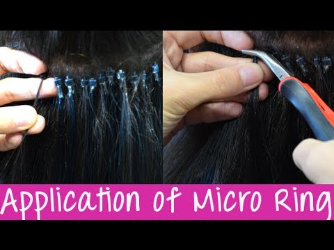 Micro Link / Micro Ring No Damage Cold Fusion Hair Extensions - Application | Instant Beauty ♡