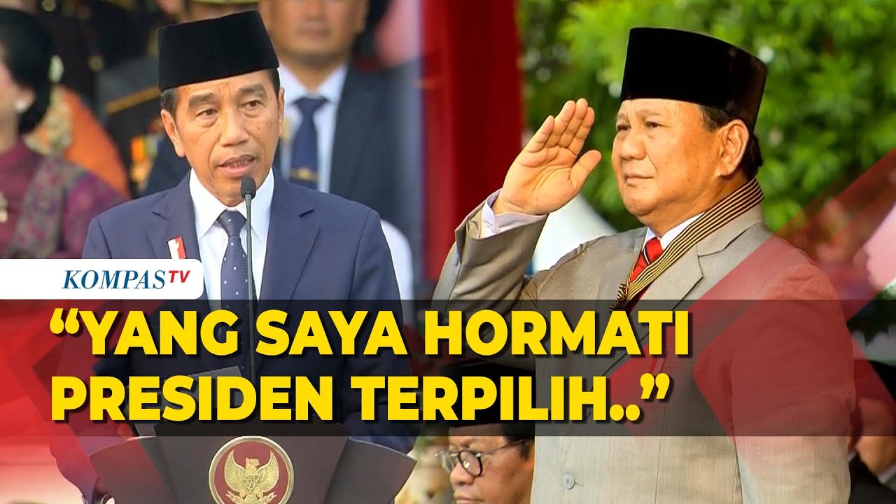 Disapa Jokowi Sebagai Presiden Terpilih di HUT Bhayangkara, Prabowo Langsung Beri Hormat