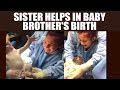 US teenager help deliver baby brother, moms says best moment of her life