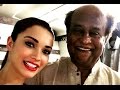 Amy Jackson shares a selfie with superstar Rajinikanth