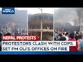 Nepal News Today | Protestors Clash With Cops On Day 2, Set PM Olis Offices On Fire