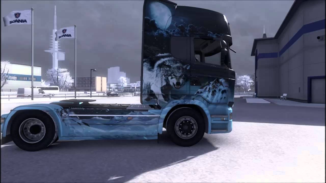 Euro Truck Simulator 2 - Ice Cold Paint Jobs | Night Wolf [HD] - YouTube