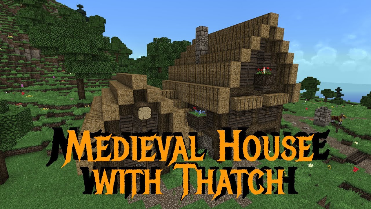 Minecraft Gundahar Tutorials Medieval House with Thatch YouTube