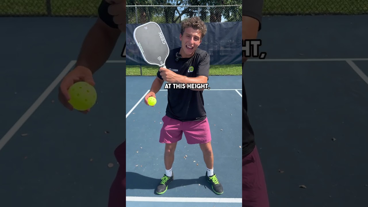 The reason pros use a low ready position in pickleball! #pickleball #pickleballtips