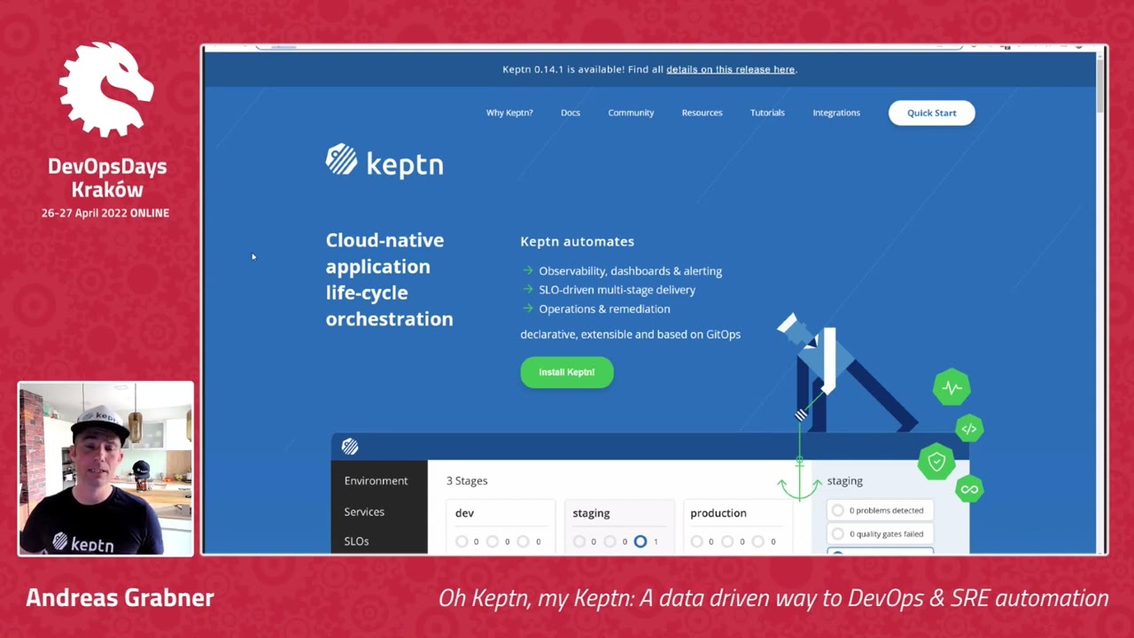 DevOpsDays Kraków 2022 - Andreas Grabner - Oh Keptn, my Keptn: A data driven way to...