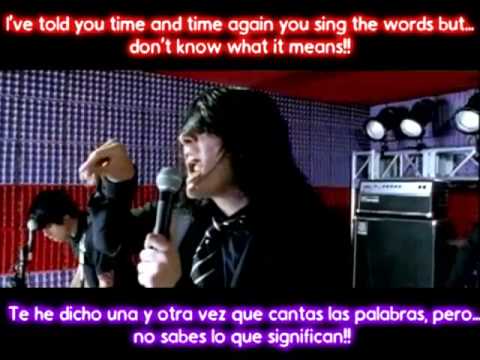 MY CHEMICAL ROMANCE LYRICS TRADUCIDA my chemical romance lyrics traducida: