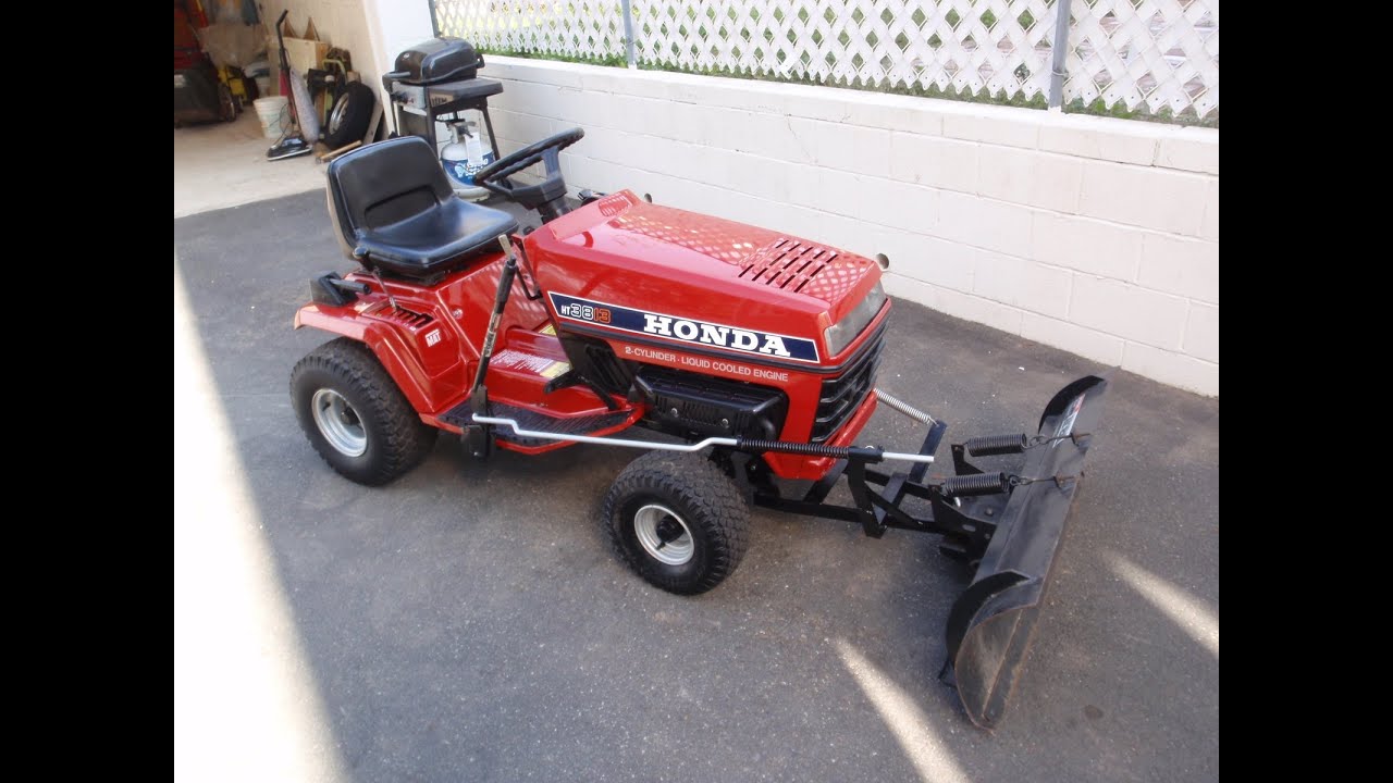 Honda tractor snow plow #3