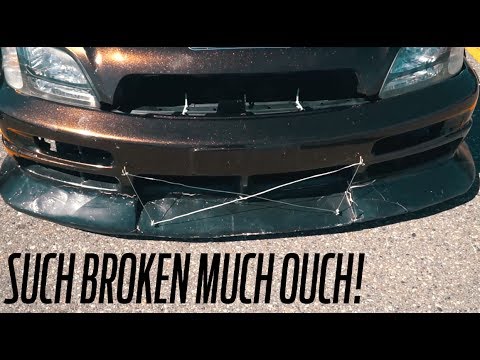 FIXING MY BROKEN BUMPER :(