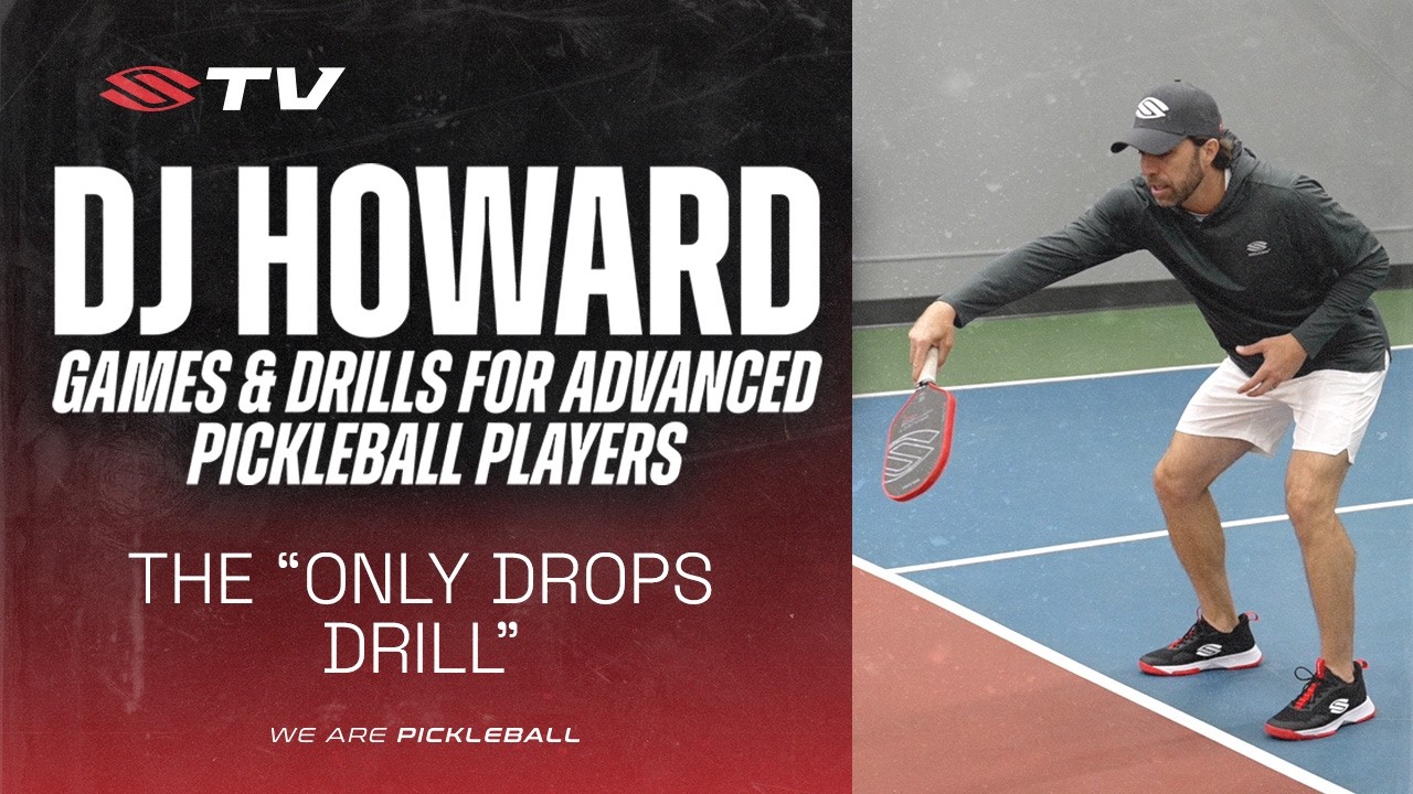'Only Drops' Baseline Drill: 2-Against-1 Defensive Pickleball Drill