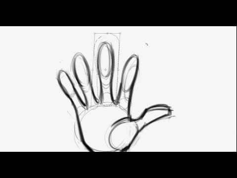How to draw a cartoon hand - YouTube