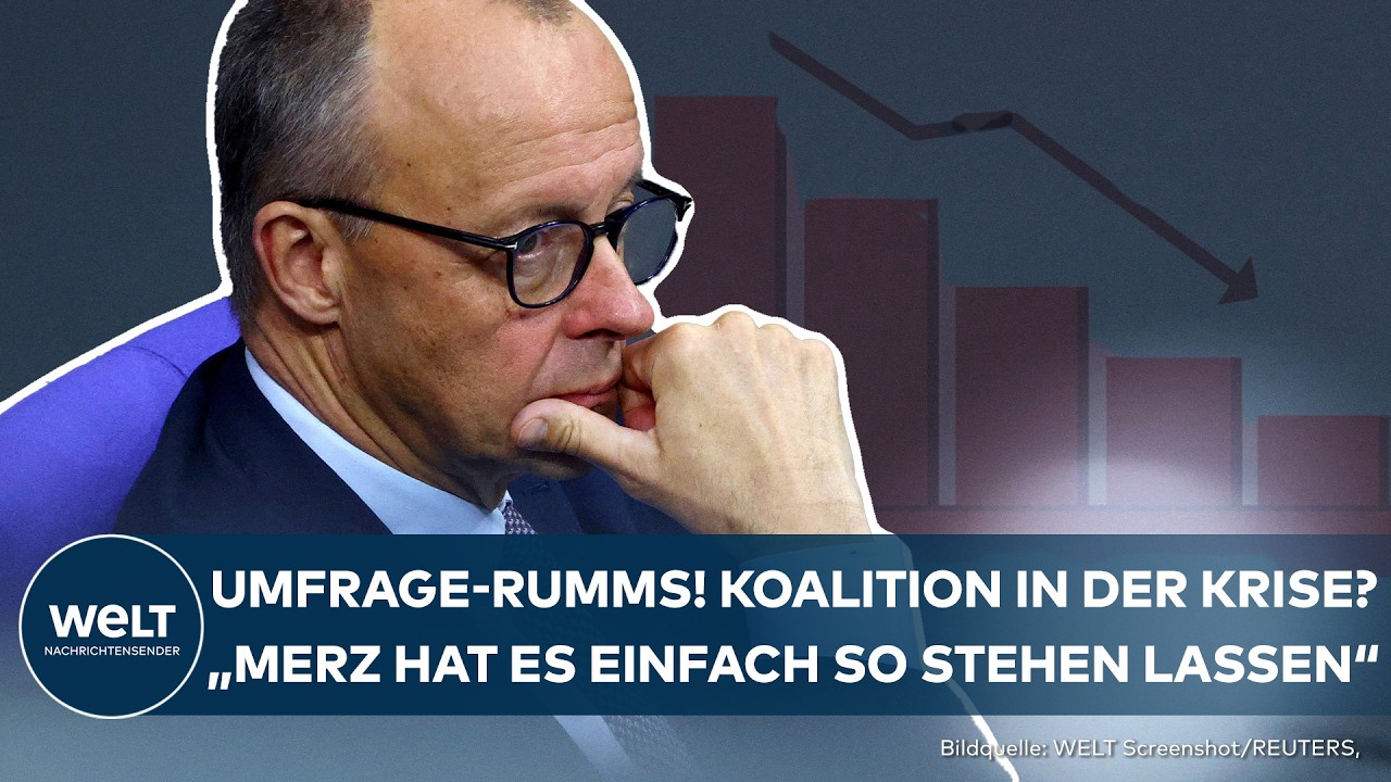 BERLIN: Merz' Regierung rauscht nach Stadtbild-Debatte in Umfrage ab! "Er hat es so stehen lassen"
