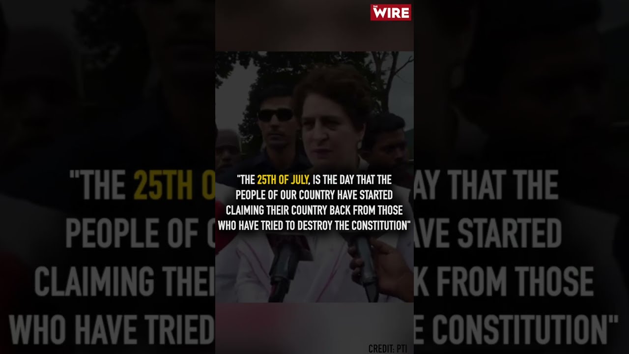 Priyanka Gandhi: July 25 Marks the Beginning of People Reclaiming the Country
