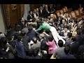 Fighting,Chaotic scenes in Japan Parliament -Visuals