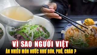VÌ SAO NGƯỜI VIỆT ĂN NHIỀU MÓN NƯỚC NHƯ BÚN, PHỞ, CHÁO ? Góc Kiến Thức