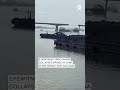 Two people dead after massive container ship crashes into bridge south of Guangzhou, China. #news  - 00:59 min - News - Video