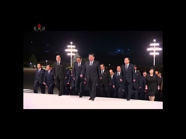 All BLACK! North Korea's Kim visits mausoleum to honour grandfather's death anniversary