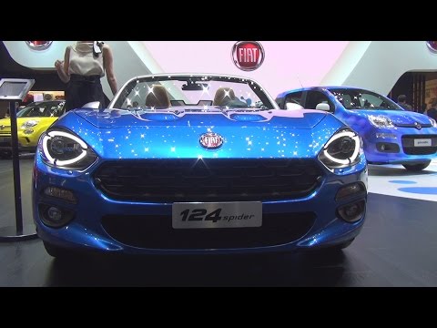 @FCAGroup Fiat 124 Spider Lusso Plus 1.4 Turbo MultiAir 140 hp Italia Blue (2017) Exterior and Interior in 3D