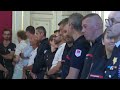 LIVE: French President Emmanuel Macron visits injured at Annecy hospital - 00:00 min - News - Video