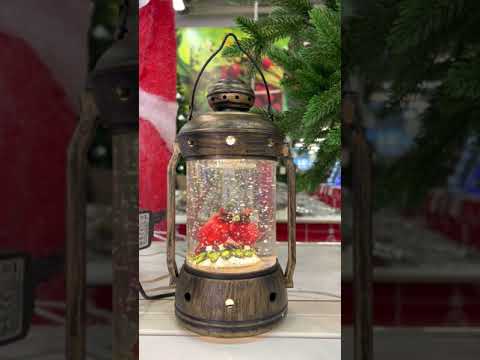 Светильник Новогодний декоративный Красный кардинал ЭРА ENGDS-12 теплый белый LED h18см,3хАА,таймер 6ч,IP20