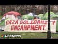 Brown University students join pro-Palestinian protests