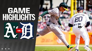 A's vs. Tigers Game Highlights (4/6/24) | MLB Highlights