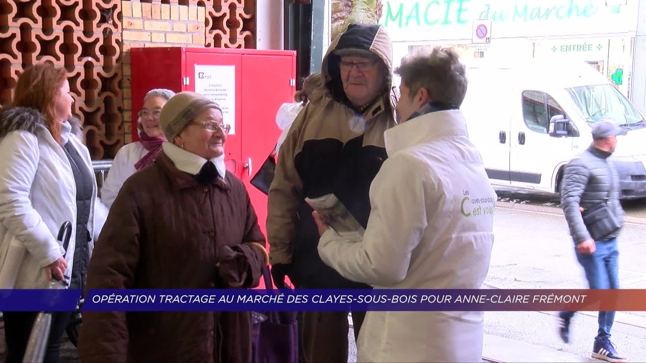 Yvelines | Opération tractage au marché des Clayes-sous-Bois pour Anne-Claire Frémont