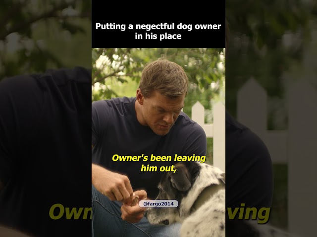 Reacher Puts a Neglectful Dog Owner in His Place #shorts #reacher #alanritchson