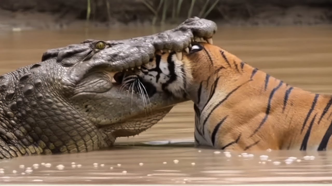 Tigers Dying in a Crocodile’s Jaw