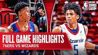 76ERS vs WIZARDS | NBA SUMMER LEAGUE | FULL GAME HIGHLIGHTS | July 15, 2025