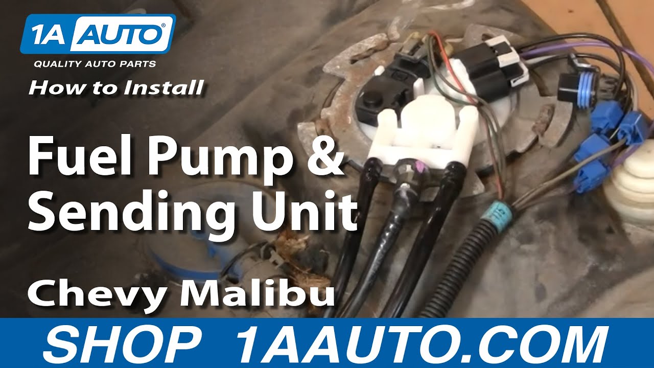How To Install Replace Fuel Pump and Sending Unit Chevy ... 2000 gmc jimmy parts diagram wiring schematic 