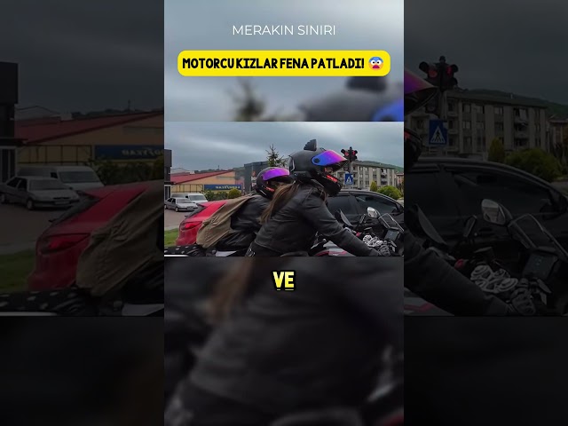 Motorcu KIZLAR FENA Patladı! 😲🚨