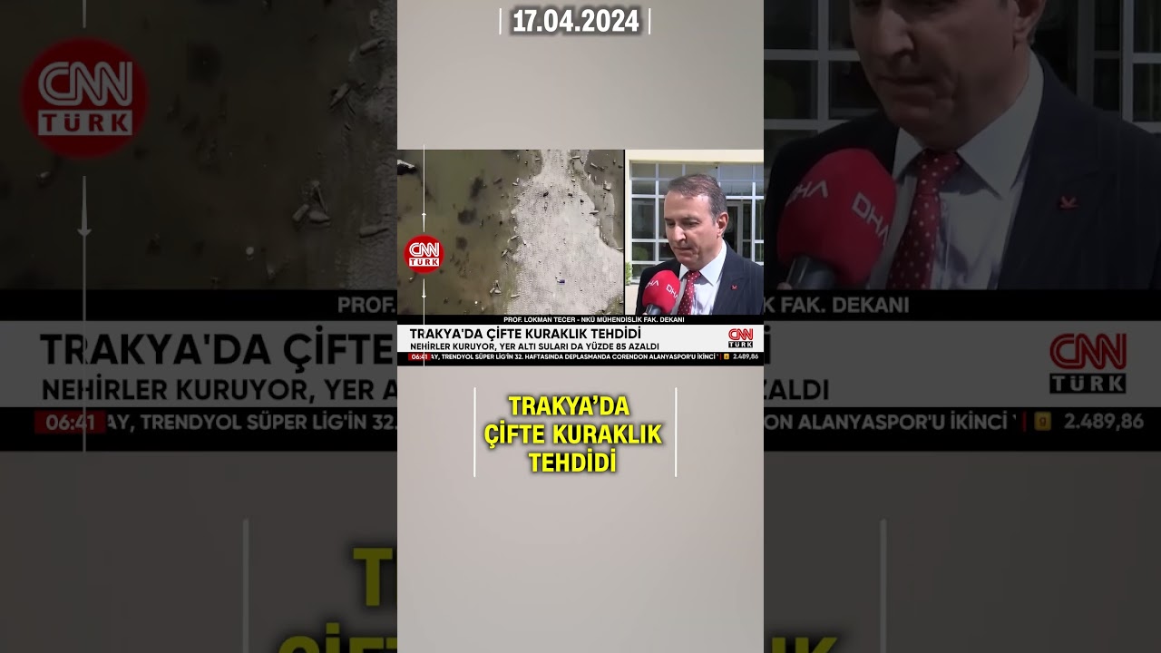 Trakya'da Yer Altı Suyu Tükenmek Üzere! | CNN TÜRK