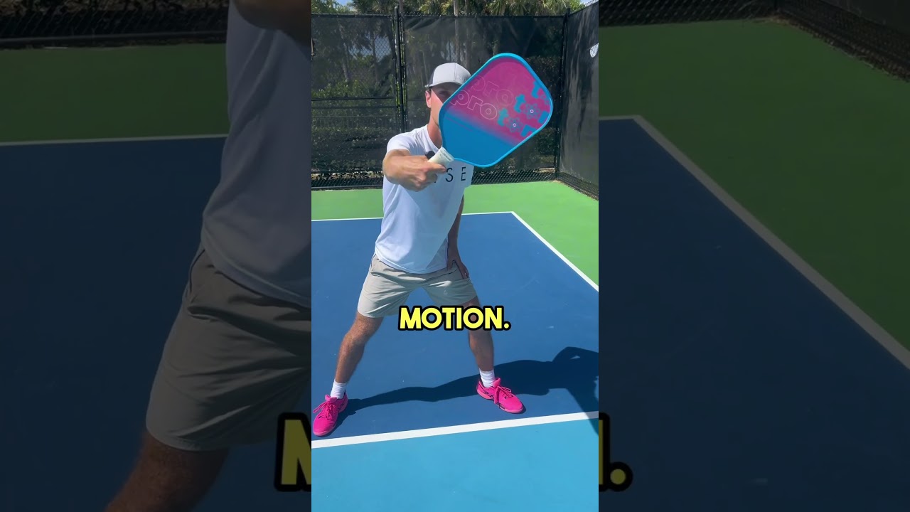 How to Hit a Backhand Flick in under 60 seconds! #pickleballtips #pickleball #shorts