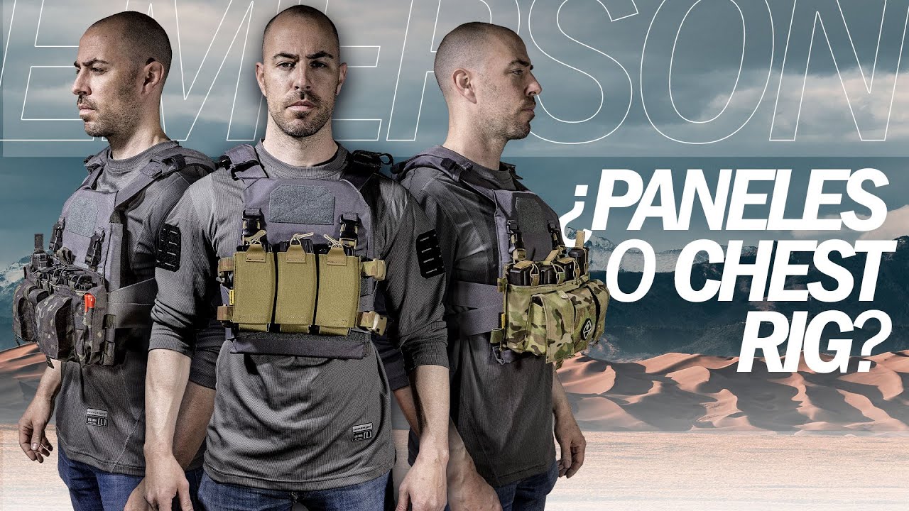 PANELES Y CHEST RIG DE EMERSONGEAR PARA EL PLATE CARRIER