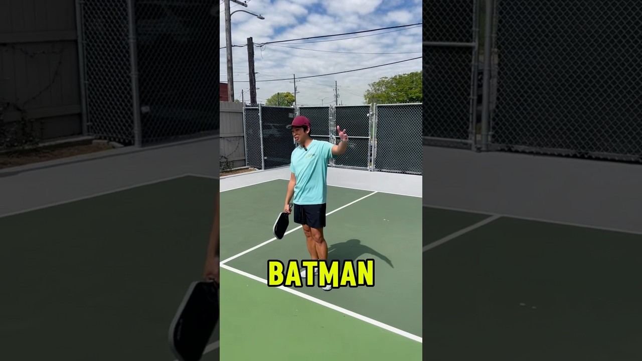 This is the COOLEST new shot in pickleball!😎🦇 #pickleball #shorts