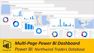 Power BI: Multi Page Power BI Dashboard using Northwind Traders Database (Tutorial)