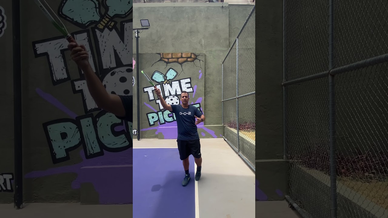 Ajuste o ponto de contato e a terminação para melhorar seu drop shot no pickleball #pickleballbh