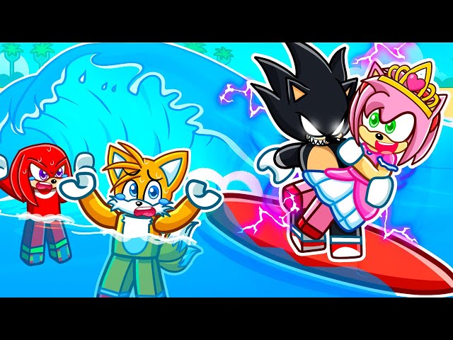 Me Convertí en DARK SONIC en Nadar para SALVAR a la PRINCESA en Roblox!