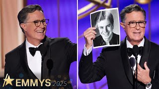 Stephen Colbert Gets STANDING OVATION At 2025 Emmys After Show Cancellation