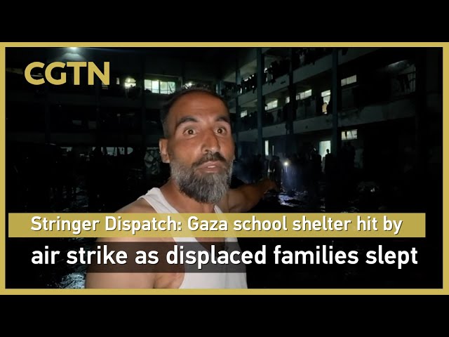 Stringer Dispatch: Gaza school shelter hit by air strike as displaced families slept