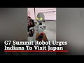 Viral: Robot welcomes Indians with 'Namaste' at G7 Summit