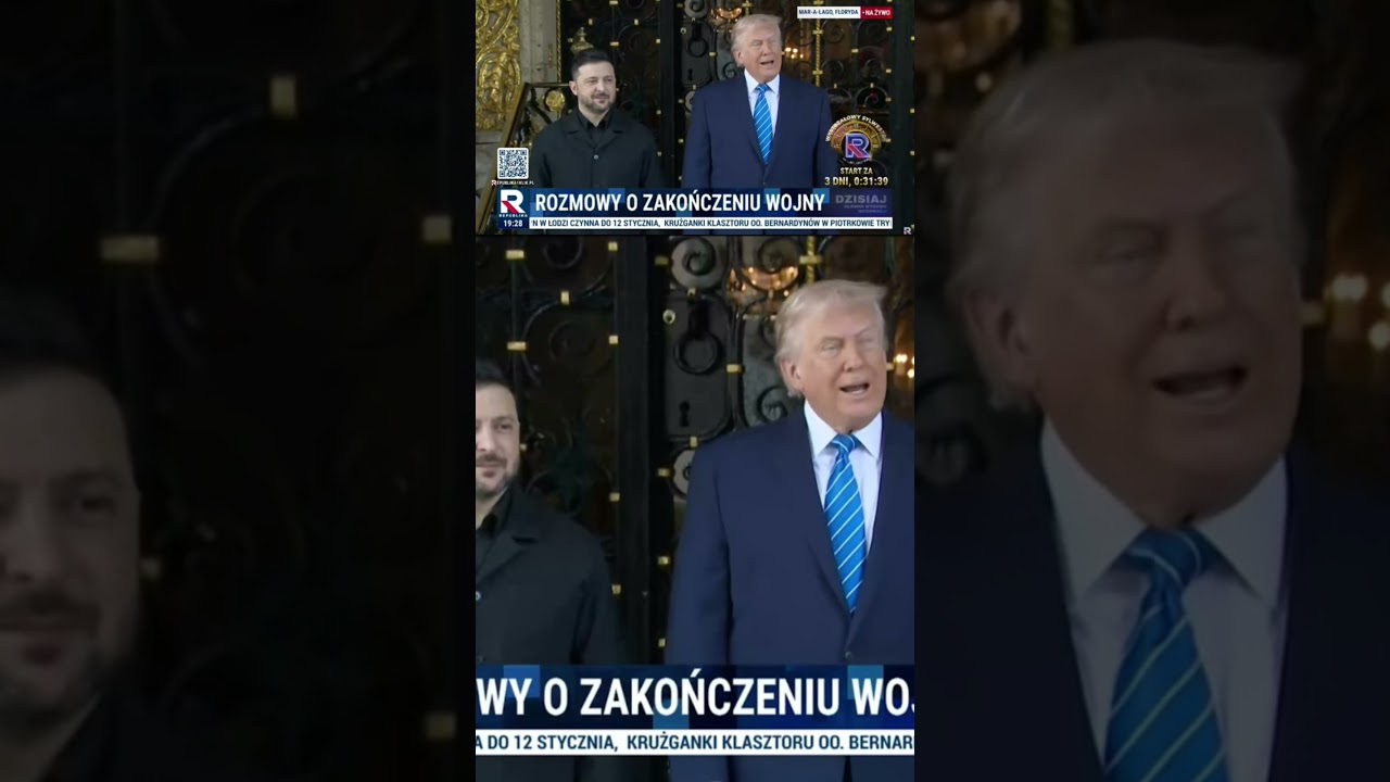 PILNA KONFERENCJA Trumpa i Zełenskiego przed negocjacjami na Florydzie!