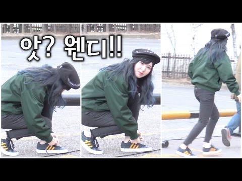 신발끈 묶고 총총~ 사라진 레드벨벳 웬디 ❤︎ (Red Velvet Wendy) @뮤직뱅크 출근길