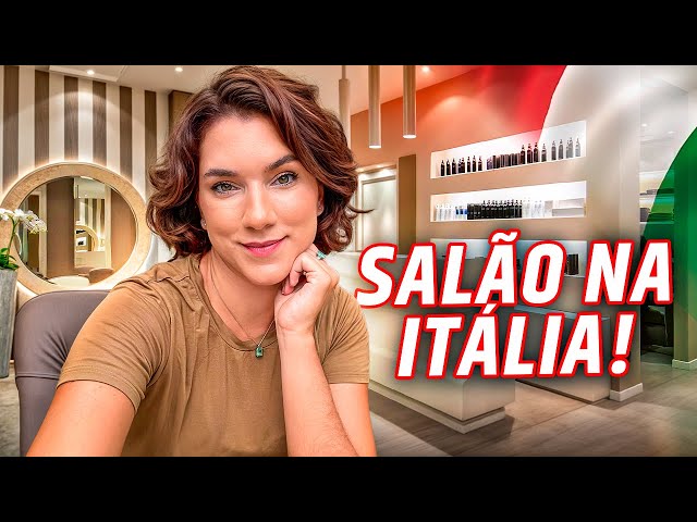 PINTEI O CABELO NO SALÃO DA ITÁLIA! 🇮🇹