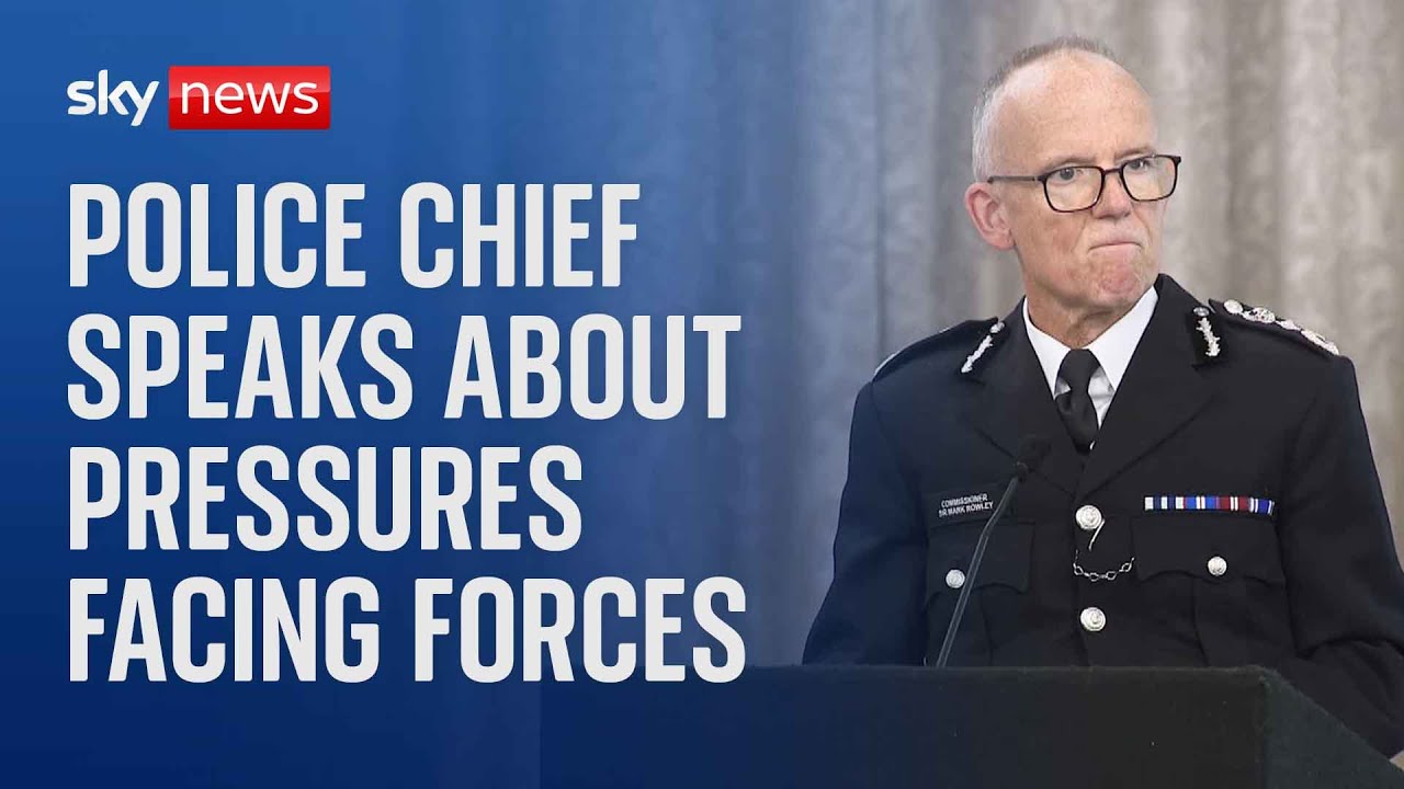 Met Police chief Sir Mark Rowley gives speech on the future of policing in the UK - Watch live