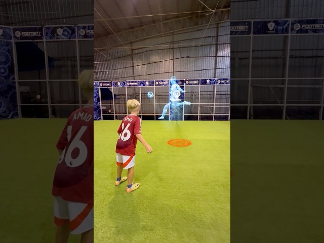 Perfect Accuracy? Watch This Kid Nail the Volley Challenge! ⚽🎯