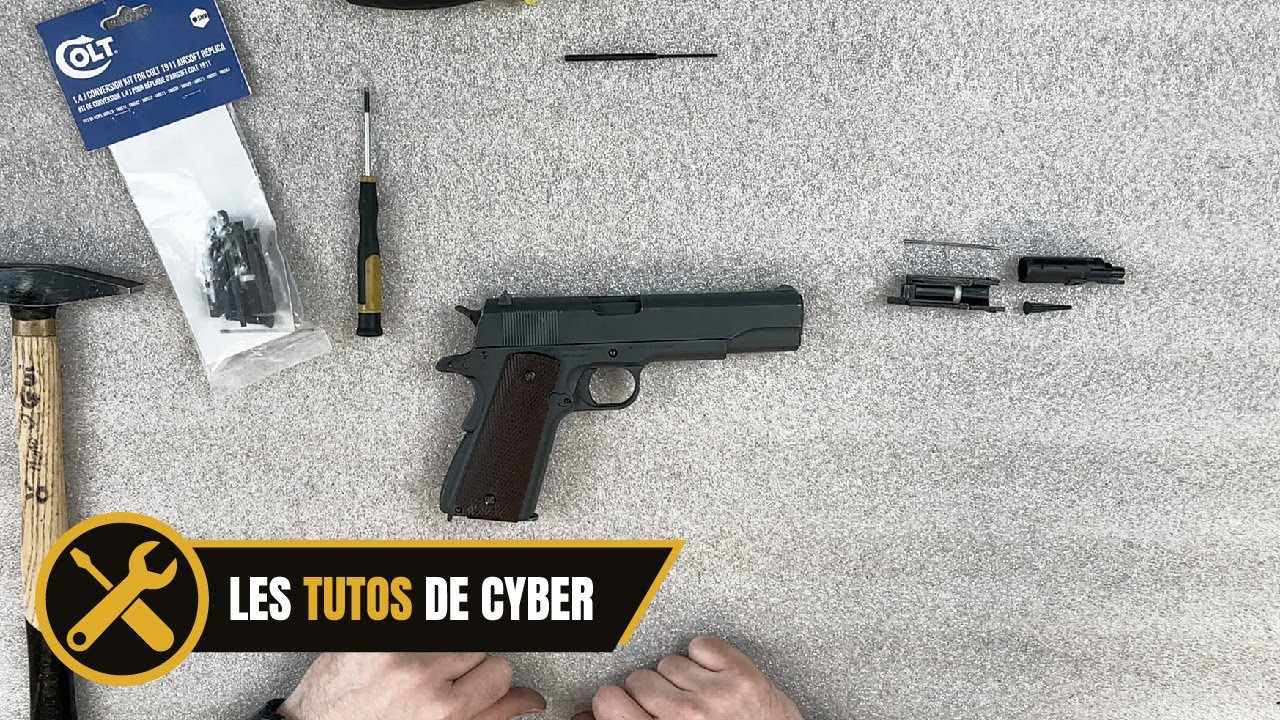 LES TUTOS DE CYBER - COLT 1911 CO2 1.4J CONVERSION KIT